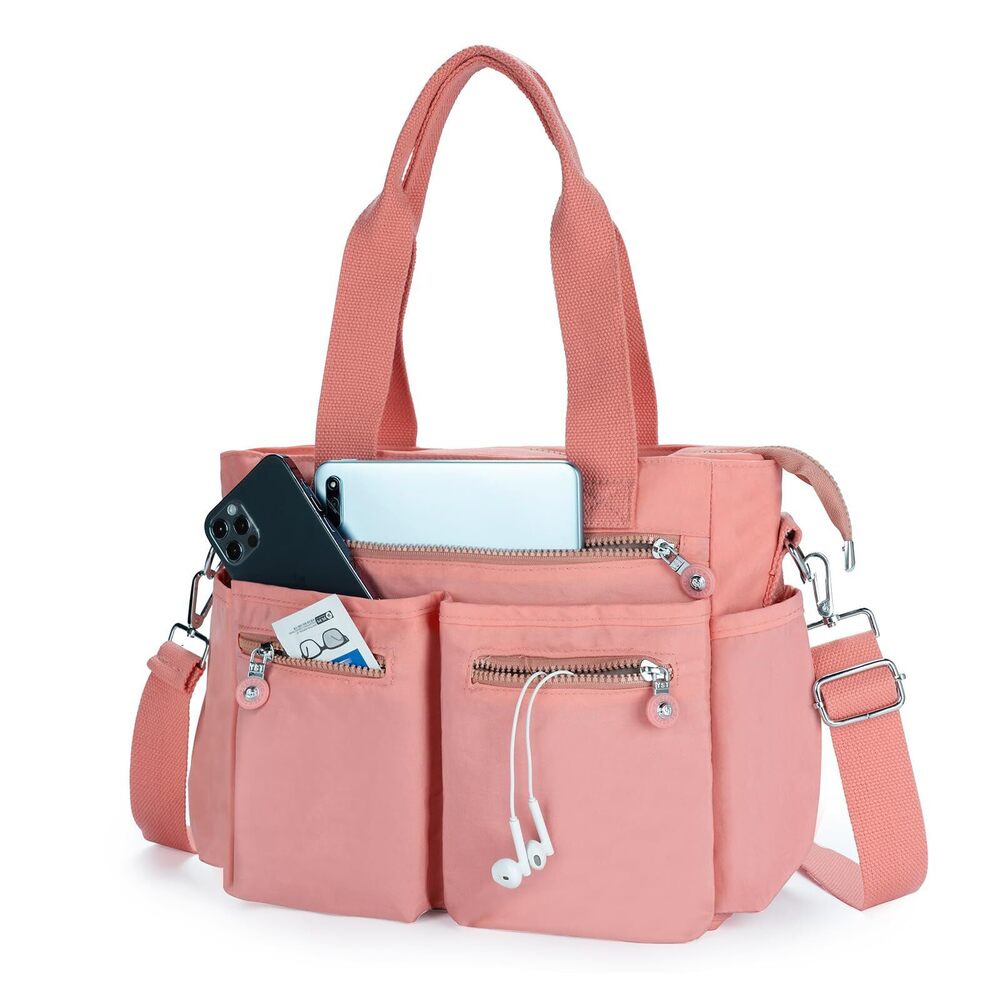 4576 Tote Bag Multi-Pocket Handbags Crossbody Canvas Shoulder Hobo Bags